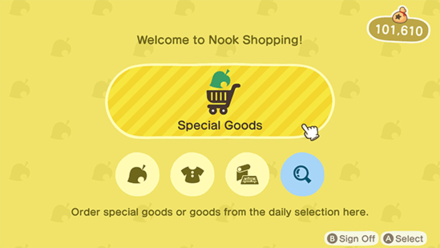 ACNH - Nook Stop -  Nook Shopping