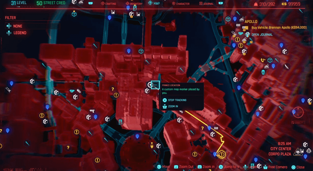 Cyberpunk 2077 Phantom Liberty - Perk Shard Corpo Plaza Location