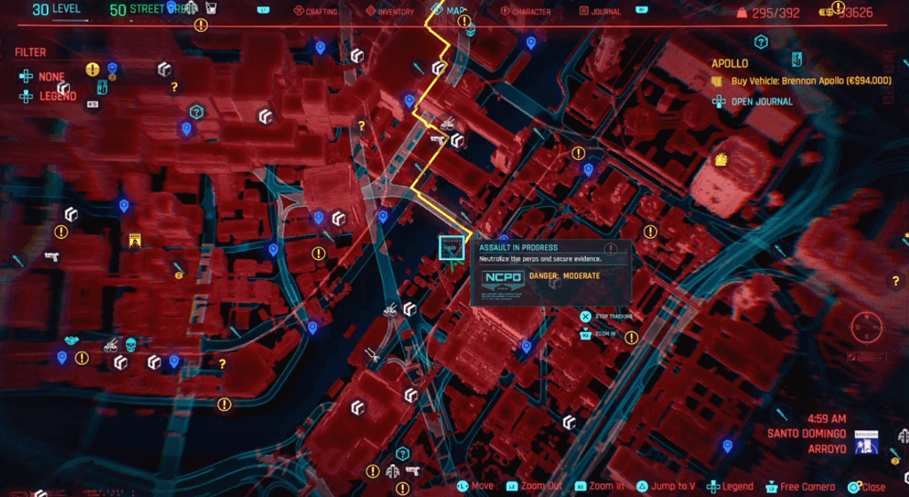 Cyberpunk 2077 Phantom Liberty - Perk Shard Arroyo Location