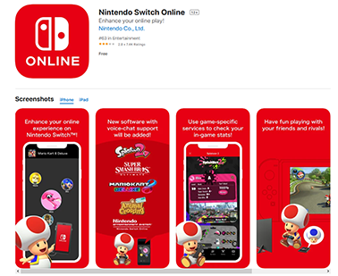 ACNH - A screenshot of the Nintendo Switch Online app in the App Store.png