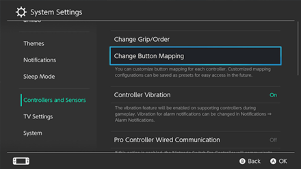 ACNH - Changing the Button Mapping in Nintendo Switch Settings