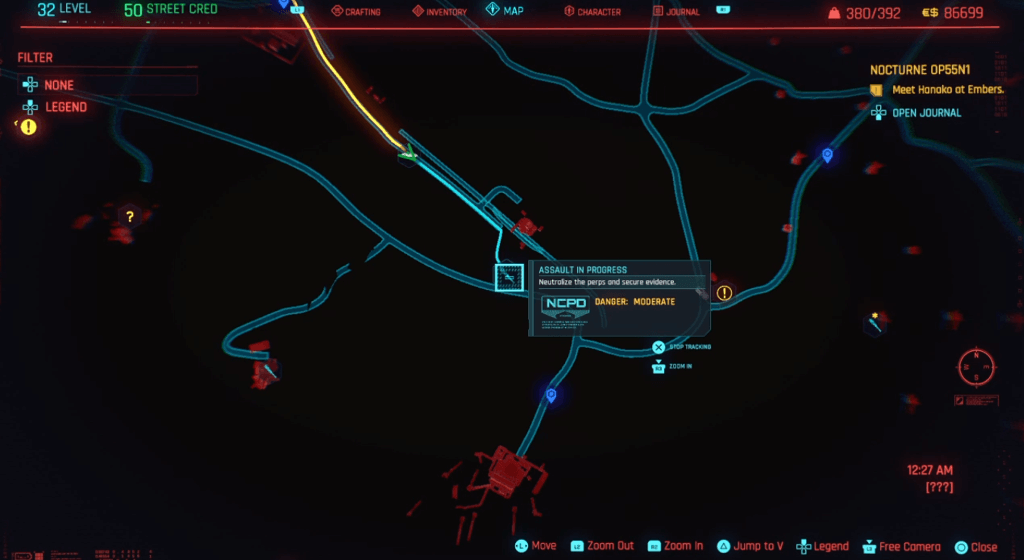 Cyberpunk 2077 Phantom Liberty - Skill Shard Location 36