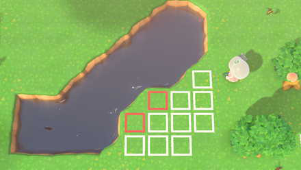 ACNH - How to Make Natural Diagonal Rivers - Step 3