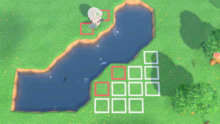 ACNH - How to Make Natural Diagonal Rivers - Step 5