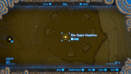 BotW - East Gerudo Ruins Map Location