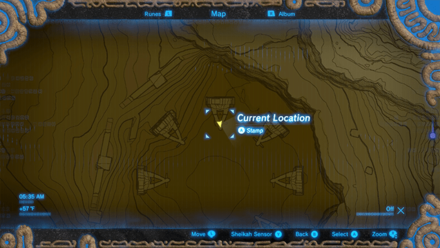 BotW - Yellow O Orb Map Location