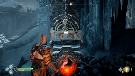 GoW The Magic Chisel - Climb up the Strap.png