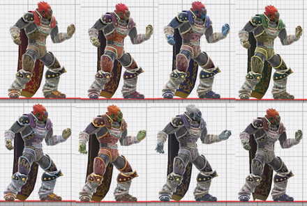Ganondorf Alternate Costumes
