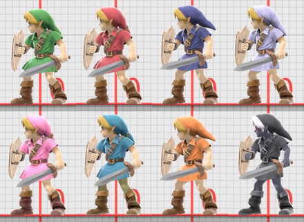 Young Link Alternate Costumes