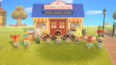 Animal crossing new on sale horizons retro fan