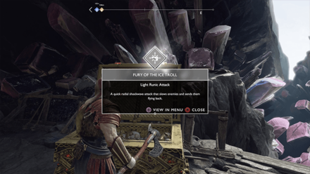 GoW - Fury of the Ice Troll Runic Attack