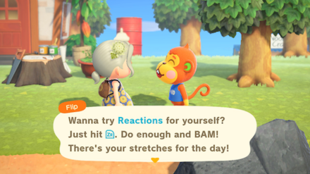 ACNH - How to Unlock Reactions - Use Reactions