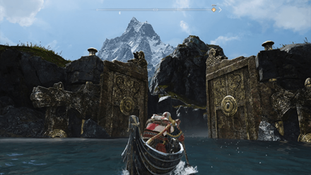 GoW - Row past the gate