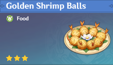 Genshin Impact - How to Get Golden Shrimp Balls and Effects
