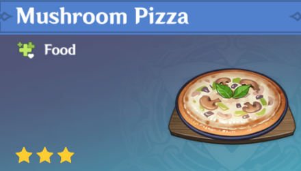 Genshin Impact - How to Get Mushroom Pizza and Effects