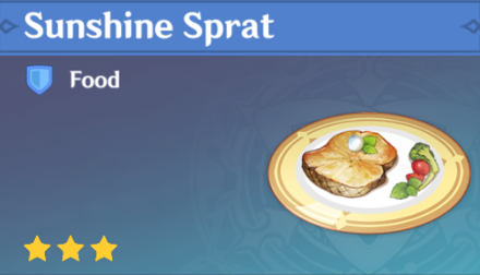 Genshin Impact - How to Get Sunshine Sprat and Effects