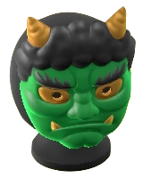 The Green version of Horned-Ogre Mask