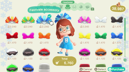 ACNH - Festivale Clothes at Able Sisters