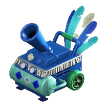 The Blue version of Festivale Confetti Machine