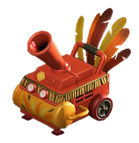 The Red version of Festivale Confetti Machine