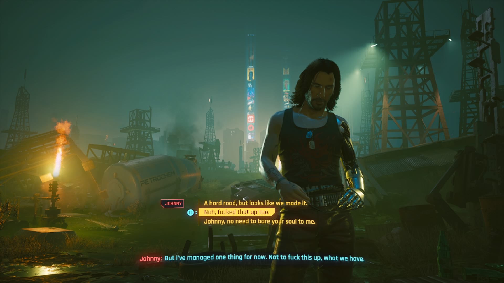 Cyberpunk 2077 - Nah, fucked that up too Dialogue Choice