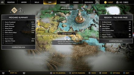 GoW - Deus Ex Malachite Favor Landsuther Mines Map Location