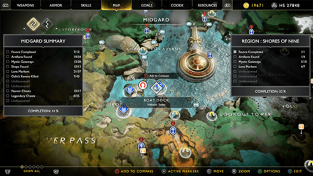 GoW - Niflheim Tower Map Location