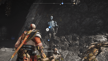 GoW - Forgotten Caverns Talk to the Lake Spirit