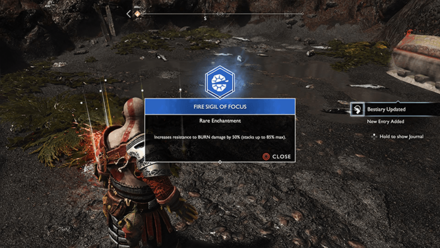 GoW - Iron Cove Fire Ancient Loot