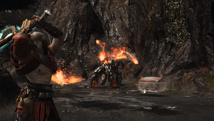 GoW - Battling the Fire Ancient Boss