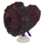 ACNH - The Black version of Heart-Shaped Bouquet
