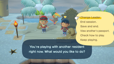 ACNH - Open Party Play Menu