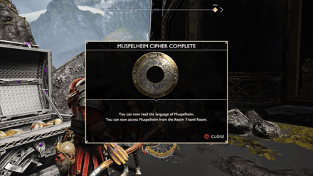 GoW -  Completed Muspelheim Ciphers