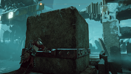 GoW - Escape from Helheim Chest 1 Block Leading to Chest