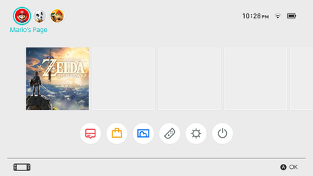 ACNH - Nintendo Switch HOME Menu