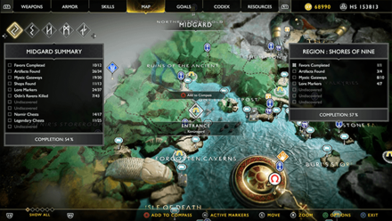 GoW - Hail to the King Konunsgard Map Location