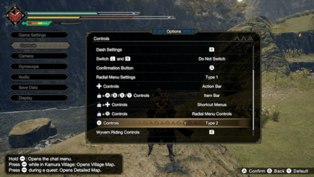 MH Rise - Minus - Button Settings