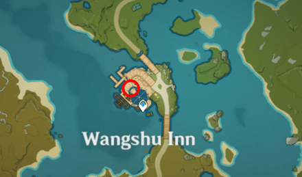 Genshin - Forest-Patrol Hound Map Location - Wangshu Inn