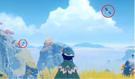 Genshin - Umbertail Falcon Location - Huaguang Stone Forest