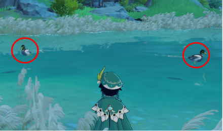 Genshin - Emerald Duck Location - Dihua Marsh