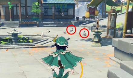 Genshin - Brightcrown Pigeon Location - Crafting Bench at Liyue Harbor