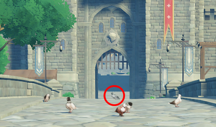 Genshin - Graywing Pigeon Location - Mondstadt Bridge