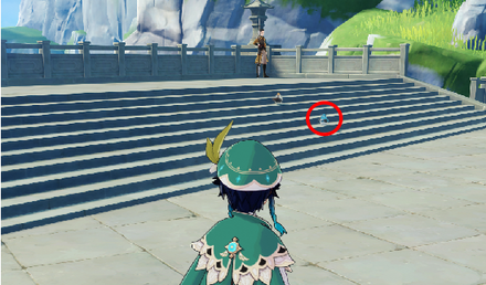 Genshin - Emerald Finch Location - Yujing Terrace in Liyue Harbor