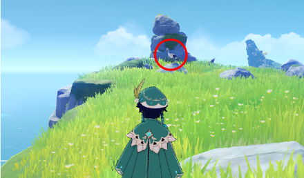 Genshin - Azure Crane Location - North of Liyue Harbor