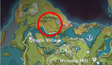 Genshin - Amateur Weasel Thief Map Location - Qingce Village