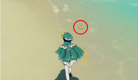 Genshin - Golden Crab Location - Falcon Coast