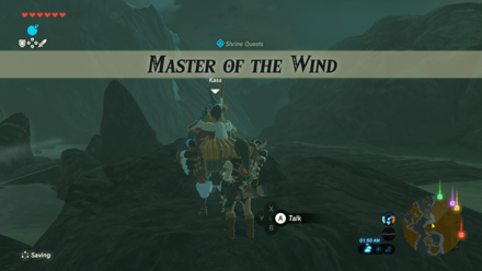Breath of the Wild (BotW) Master of the Wind Shrine Quest