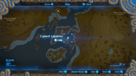 BotW - Master of the Wind Boulder 3 Map Location