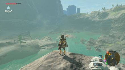 BotW - Master of the Wind On top of the U-shaped rock