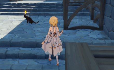 Genshin - Black Cat Location - Jean